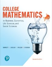 book College mathematics for business, economics, life sciences, and social sciences.