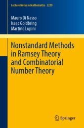 book Nonstandard methods in Ramsey theory and combinatorial number theory