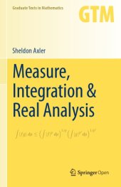 book Measure, integration and real analysis