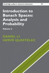 book Introduction to Banach spaces analysis and probability. Vol.2