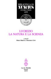 book Lucrezio, la natura e la scienza