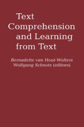 book Text comprehension and learning from text