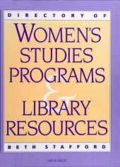 book Directory Of Women's Studies Programs & Library Resources