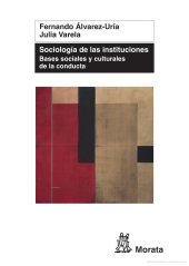 book Sociología de las instituciones: bases sociales y culturales de la conducta