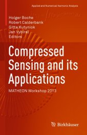 book Compressed sensing and its applications: MATHEON Workshop 2013