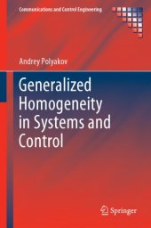 book Generalized homogeneity in systems and control