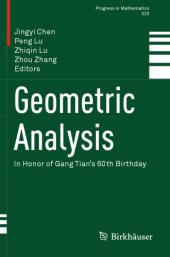 book Geometric analysis. In honor of Gang Tian 60 birthday