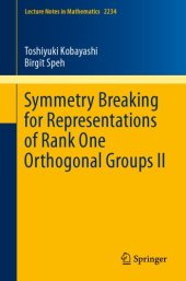 book Symmetry breaking for representations of rank one orthogonal groups II