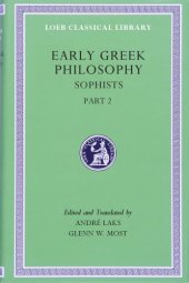 book Early Greek Philosophy, Volume IX: Sophists, Part 2 (with correction)