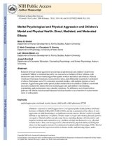 book Marital Psychological and Physical Aggression and Children’s Mental and Physical Health: Direct, Mediated, and Moderated Effects