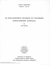 book An intra-sentence grammar of Ungarinjin, north-western Australia /