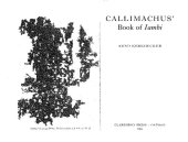 book Callimachus' Book of Iambi