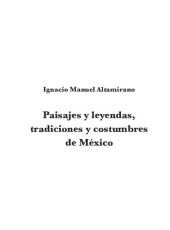 book Paisajes y leyendas, tradiciones y costumbres de México