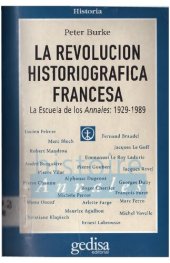 book La revolución historiográfica francesa. La Escuela de Los Annales