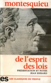 book De l'esprit des lois (pages choisies)