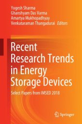 book Recent Research Trends in Energy Storage Devices: Select Papers from IMSED 2018