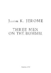 book Three Men on the Bummel