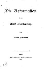 book Die Reformation in der Mark Brandenburg