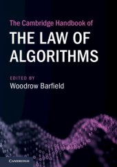 book The Cambridge Handbook Of The Law Of Algorithms