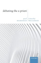 book Debating the A Priori