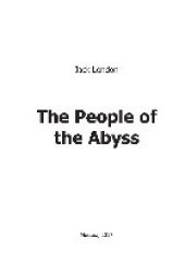 book The People of the Abyss