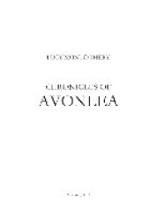 book Chronicles of Avonlea