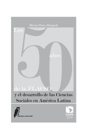 book Los 50 años de FLACSO: desarrollo de las Ciencias Sociales en América Latina