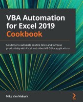 book VBA Automation for Excel 2019 Cookbook: Solutions to automate routine tasks and increase productivity with Excel