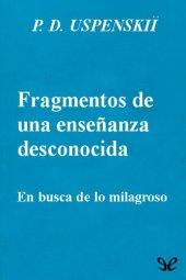 book Fragmentos de una enseñanza desconocida