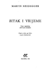 book Bitak i vrijeme