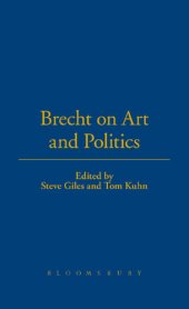 book Brecht On Art And Politics