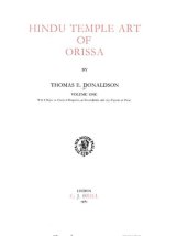 book Hindu temple art of Orissa Vol. 1.