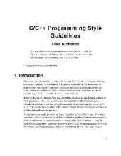 book C/C++ programming style guidelines