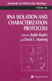 book RNA Isolation and Characterization Protocols