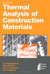 book Handbook Of Thermal Analysis Of Construction Materials