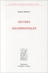 book Â¦uvres mathÃ©matiques