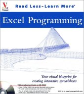 book Excel Programming: Your Visual Blueprint for Creating Interactive Spreadsheets