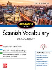 book Schaum's Outline of Spanish Vocabulary