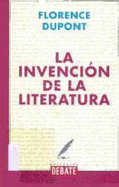 book La invención de la literatura