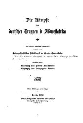 book Die Kämpfe der deutschen Südwestafrika: Der Herero-Aufstand; Der Hottentottenkrieg