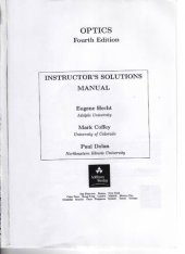 book Optics: instructor’s solutions manual