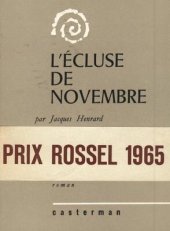 book L'écluse de novembre