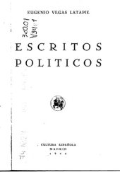 book Escritos políticos