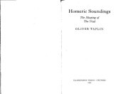 book Homeric Soundings: The Shaping of the Iliad (Clarendon Paperbacks)