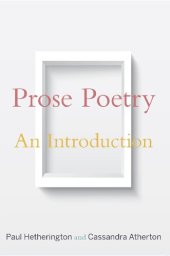 book Prose Poetry: An Introduction