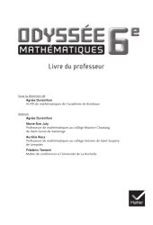 book Mathématiques, 6e : livre du professeur