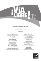 book ¡ Vía libre ! : Tle B2 : [livre du professeur]