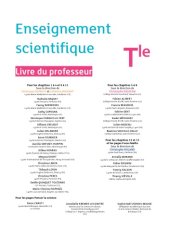 book Enseignement scientifique Tle enseignant