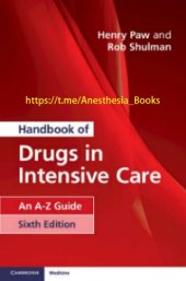 book Handbook of Drugs in Intensive Care: An A-Z Guide