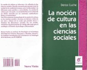 book La noción de cultura en las ciencias sociales